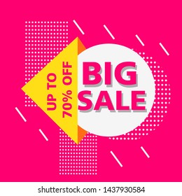 Advertisement Banner Big Sale Promotion Offer Stock Vector (Royalty ...