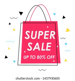 Advertisement banner for Big Sale Promotion offer background in vector