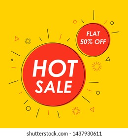 Advertisement banner for Big Sale Promotion offer background in vector