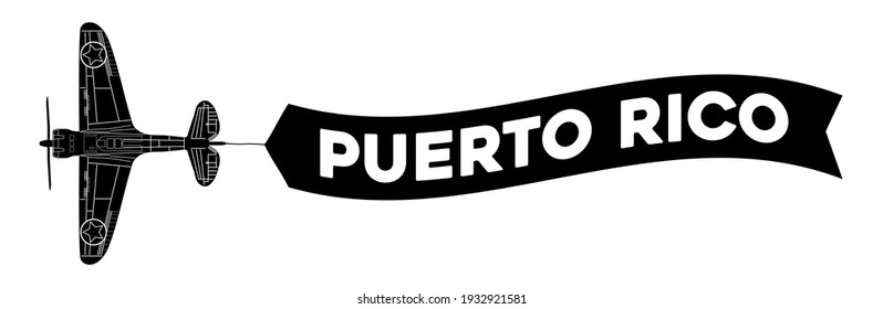  advertisement banner Puerto Rico is attached to the plane