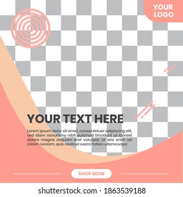 Advertisement banner or social media template shapes background design. For Advertising in Social Media Platform 01