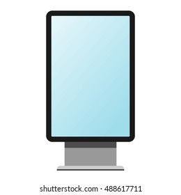 Advertisement billboard and outdoor advertisement template