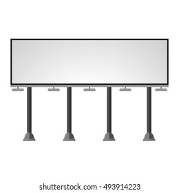Advertisement billboard and outdoor advertisement template
