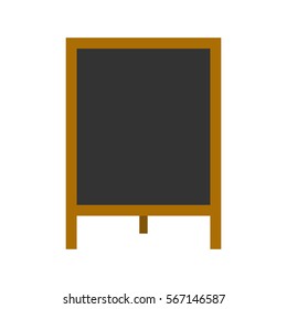 Advertisement billboard restaurant menu vector illustration.