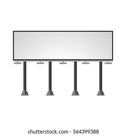 Advertisement billboard vector illustration.