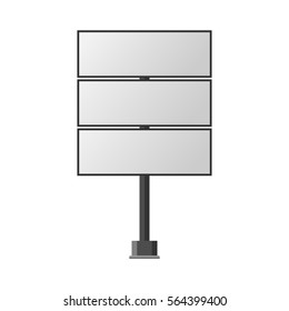 Advertisement billboard vector illustration.