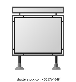 Advertisement billboard vector illustration.