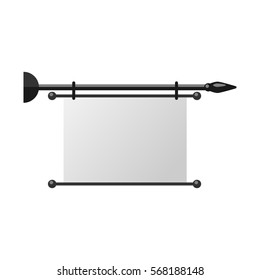 Advertisement billboard vector illustration.