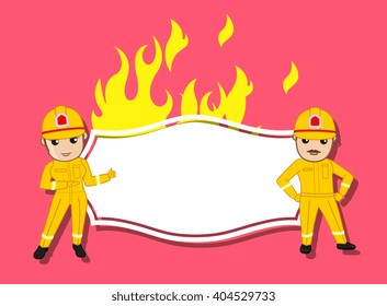 Advertisement Board for Fire-Brigade
