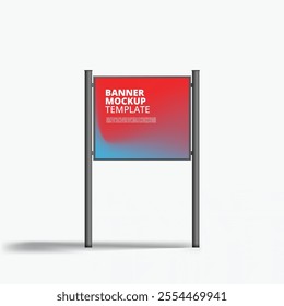 advertisement board mockup vector template