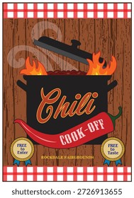 Un anuncio de un cocinero de chile.