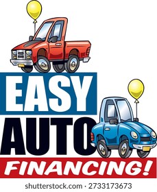 An advertisement for Easy Auto, offering quick and easy vehicle financing for individuals with bad credit, no credit, or past bankruptcies. Helping customers get reliable used vehicles with flexible financing options.