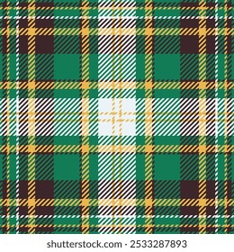 Padrão de tecido publicitário sem emenda, artesanato xadrez verificar fundo. Repetir textura tartan vetor têxtil na paleta de menta e cores escuras.