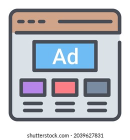 advertisement flat line design, SEO and web flat design for mobile concepts and web apps. Collection of modern infographic logo and pictogram.