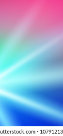 Advertisement flyer design elements. Blue pink background with elegant graphic sun star bright light rays from. Vector illustration EPS 10 for template brochure, layout leaflet, newsletters