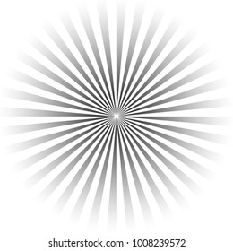 Advertisement flyer design elements. Gray background with elegant graphic sun  flower bright light rays from the center. Vector illustration EPS 10 for template brochure, layout leaflet, newsletters