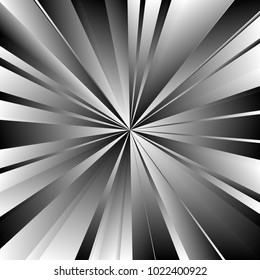 Advertisement flyer design elements. Metal background with elegant graphic sun flower bright light rays from the center. Vector illustration EPS 10 for template brochure, layout leaflet, newsletters