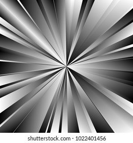 Advertisement flyer design elements. Metal background with elegant graphic sun flower bright light rays from the center. Vector illustration EPS 10 for template brochure, layout leaflet, newsletters