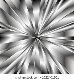 Advertisement flyer design elements. Metal background with elegant graphic sun flower bright light rays from the center. Vector illustration EPS 10 for template brochure, layout leaflet, newsletters