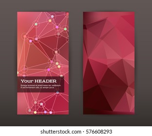 Advertisement flyer design elements. Modern style Design website banner red background page. Vector illustration EPS 10 for template brochure, layout leaflet, newsletter, business card front & back