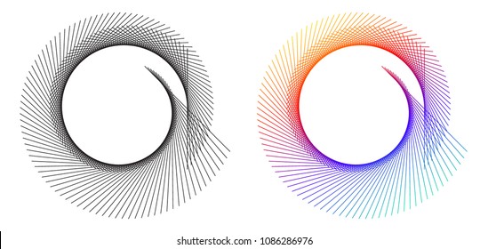 Advertisement flyer design elements. White background with elegant graphic sun lines rays from the center. Vector illustration EPS 10 for template brochure, layout leaflet, newsletters, flyer, banners