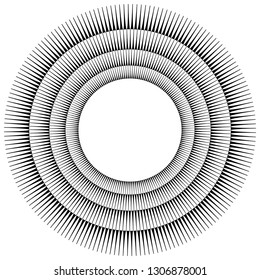 Advertisement flyer design elements. White background with elegant graphic sun lines rays from the center. Vector illustration EPS 10 for template brochure, layout leaflet, newsletters, flyer, banners
