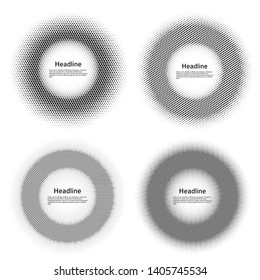 Advertisement flyer design elements. White background with elegant graphic sun lines rays from the center. Vector illustration EPS 10 for template brochure, layout leaflet, newsletters, flyer, banners