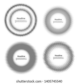 Advertisement flyer design elements. White background with elegant graphic sun lines rays from the center. Vector illustration EPS 10 for template brochure, layout leaflet, newsletters, flyer, banners