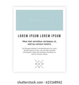 Advertisement, Flyer, Poster, brochure design layout template. Modern, minimal, simple & luxury standard layout concept