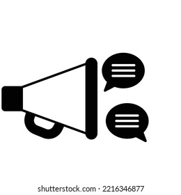 Advertisement Half Glyph Vector Icon which can easily modified

