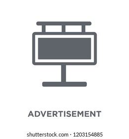 Advertisement icon. Advertisement design concept from  collection. Simple element vector illustration on white background.