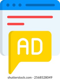 Advertisement Icon Element For Design