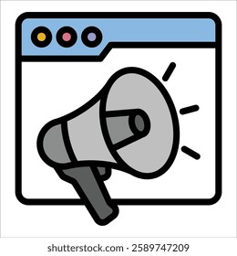 Advertisement Icon Element For Design