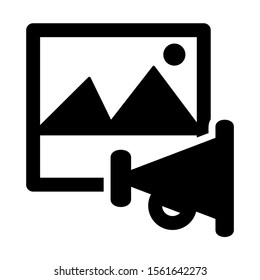 advertisement icon isolated sign symbol vector illustration - high quality black style vector icons

