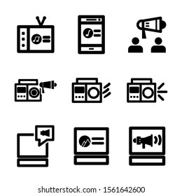 advertisement icon isolated sign symbol vector illustration - Collection of high quality black style vector icons
