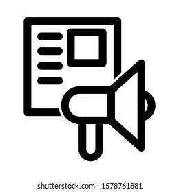 
advertisement icon isolated sign symbol vector illustration - high quality black style vector icons
