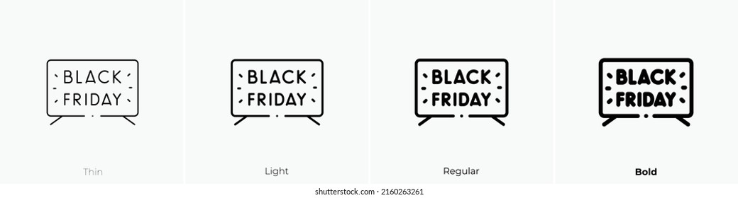 Advertisement icon. Linear style sign isolated on white background. Vector illustration.