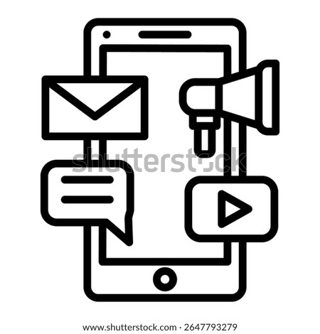 Advertisement Icon Single Vector Collection