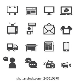 Advertisement icons set