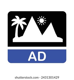 Advertisement Image Icon, Vector graphics