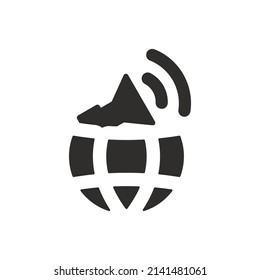 Advertisement local market icon on white background