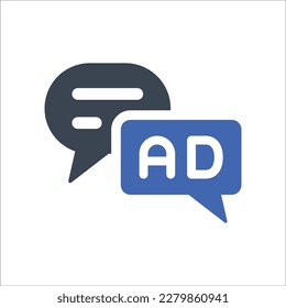 Icono de masaje de publicidad, Vector Graphics
