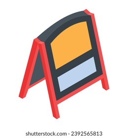 Flachbild-Symbol für Werbeschilderungen