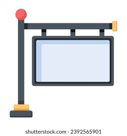 Flachbild-Symbol für Werbeschilderungen
