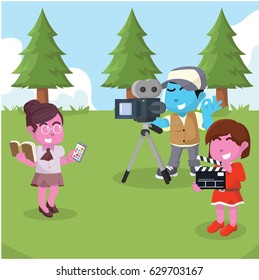 advertisement shooting scene