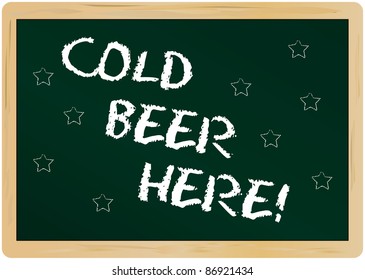 advertisement sign, cold beer