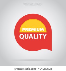 Advertisement sticker, badge or label, vector isolated illustration. Flat design style. 
