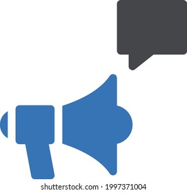 advertisement vector glyph colour icon