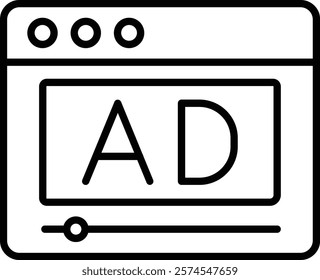 Advertisement vector icon. Can be used for printing, mobile and web applications.
