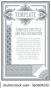 Advertisements, flyer, web, wedding  and other invitations or greeting cards. Vector template. 